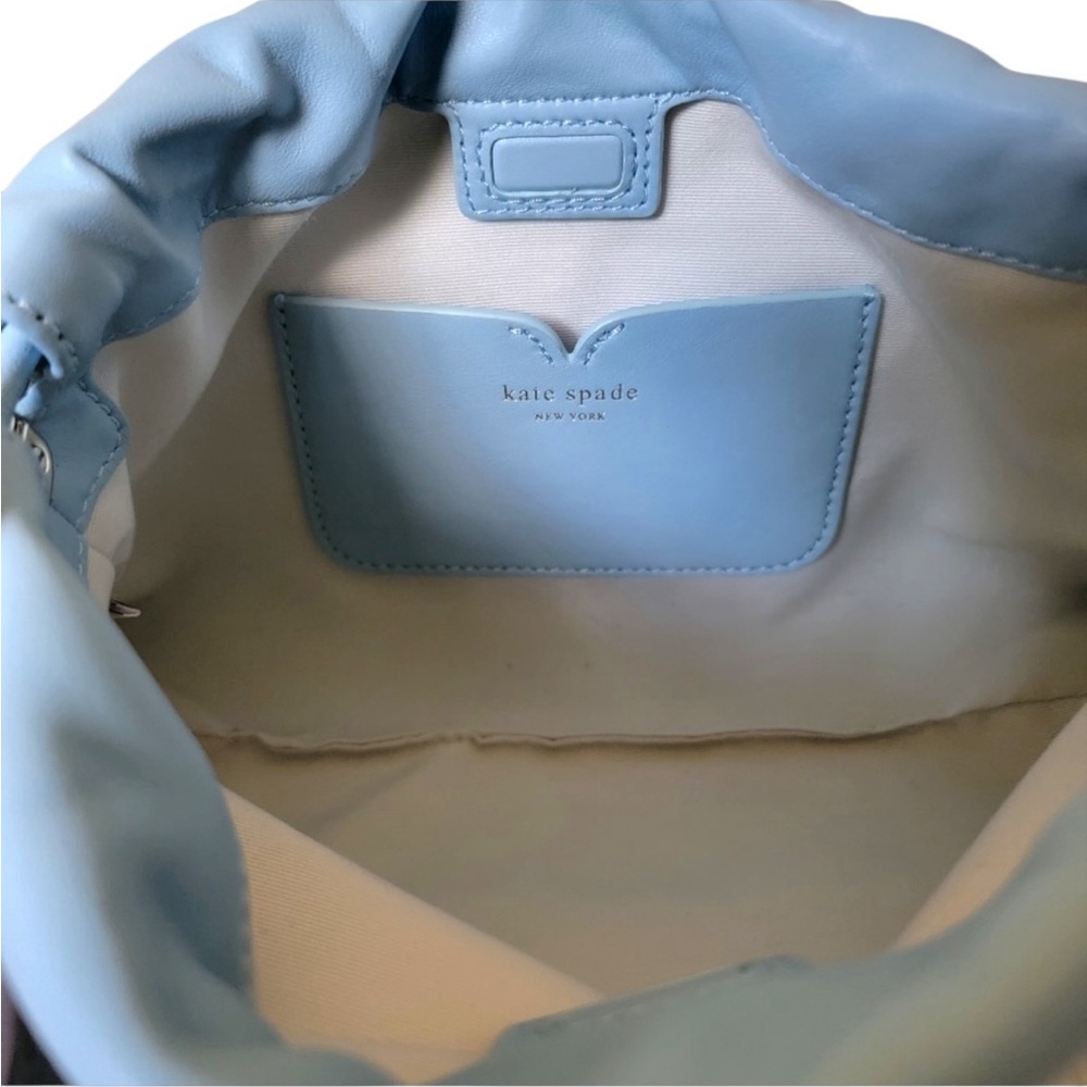 Kate Spade Retail $348 Blue Meringue Braided Strap Crossbody Leather Purse NWOT - Picture 8 of 10